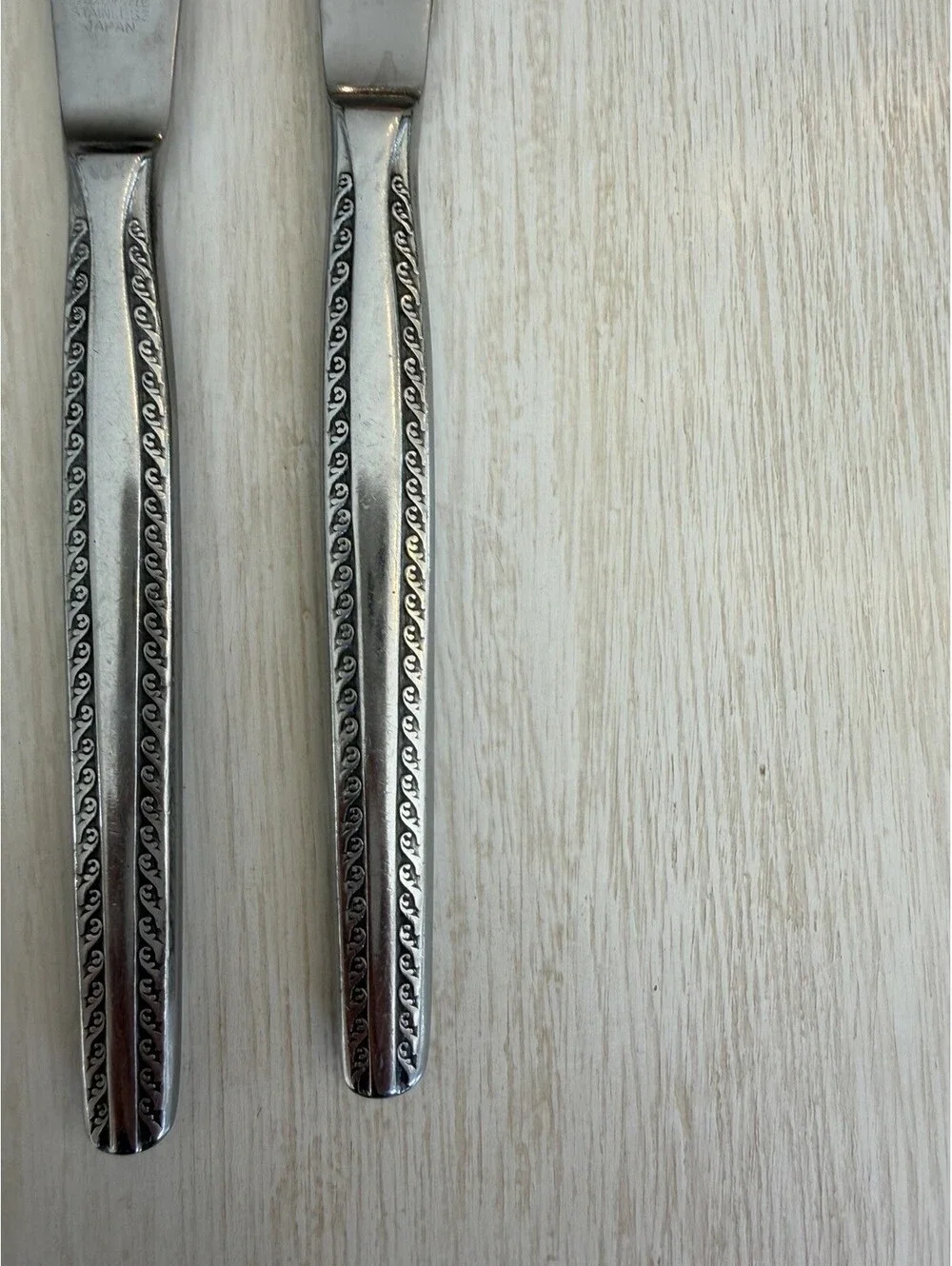 National Stainless “Granada” Dinner Knives Set Of 5 Japan